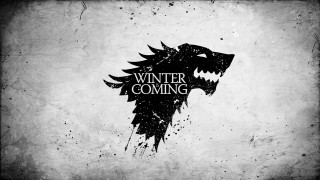 Black white winter night sky - winter free wallpaper