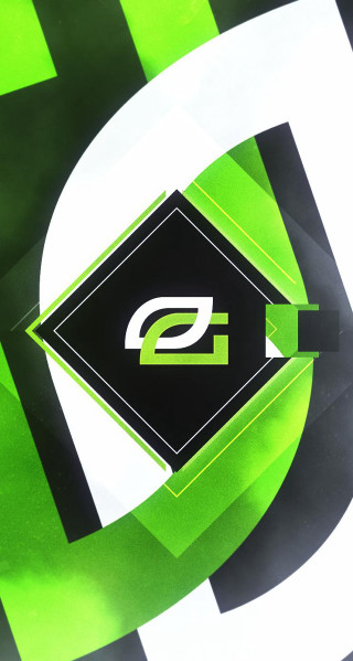 Green white logo black background - octane free wallpaper