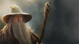 Old man white beard holding - weta digital free wallpaper