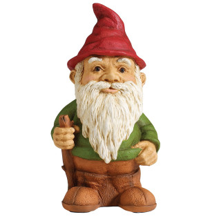 Garden gnome red hat green - clovis trouille free wallpaper
