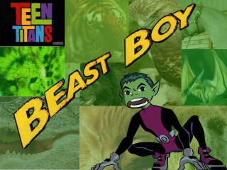 Cartoon character green background beast - a tiger free wallpaper