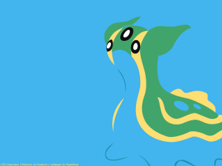 Cartoon green yellow bird eyes - derf free wallpaper