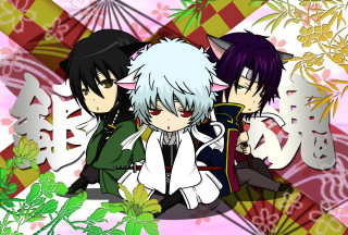 Anime characters sitting colorful background 2 - the other free wallpaper