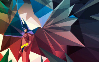Colorful abstract painting man bat - a bat free wallpaper