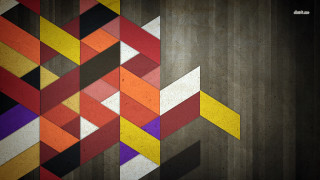 Colorful abstract geometric checkered floor - the bottom of the picture free wallpaper