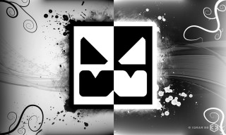 Black white photo design background - ambient free wallpaper