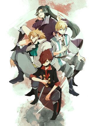 Anime characters group sitting white - adriaen isenbrant free wallpaper