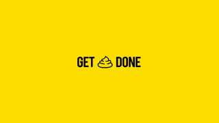 Yellow background get done black - done free wallpaper