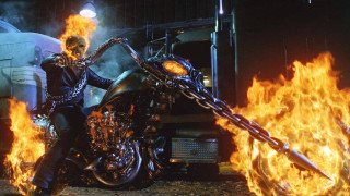 Man motorcycle fire truck action - vfx free wallpaper
