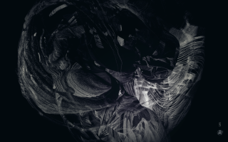 Black white photo person face - ambient free wallpaper