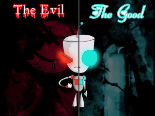 Cartoon character holding light clock - good free wallpaper