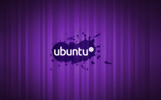 Purple wall ubuntu stripe background - a black spot free wallpaper