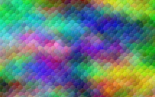 Colorful hexagonal background rainbow greens - paper texture free wallpaper