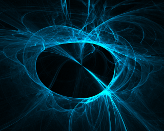 Blue abstract background circular hole - plasma free wallpaper
