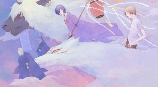 Group people snow mountain horse - awataguchi takamitsu free wallpaper
