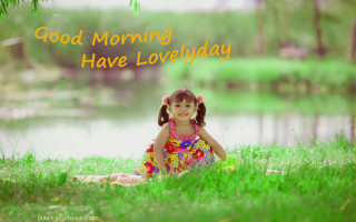 Little girl grass good morning - good morning free wallpaper