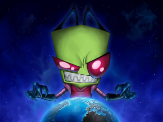 Cartoon character globe creepy face - a creepy face free wallpaper for desktop