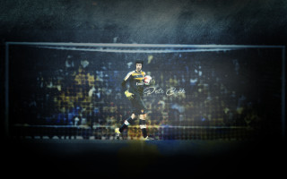 Man running soccer field ball - a ball free wallpaper