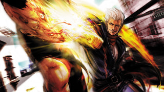 Man holding gun fireball demon - adam manyoki free wallpaper