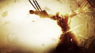 Man chains hands neck portrait - game art free wallpaper