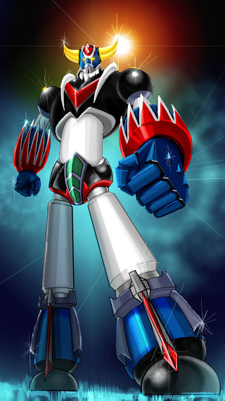 Cartoon mecha giant object glowing - mecha free wallpaper