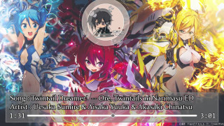 Anime girls wallpaper group caption - the background and a caption free wallpaper