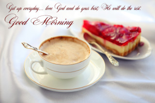 Coffee cake plate white rococo - morning free wallpaper