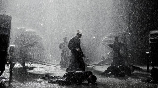 Group people rain umbrellas street - fang congyi free wallpaper