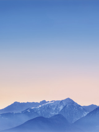 Mountain range snow capped pink - a mountain range free wallpaper