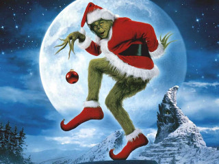 Santa claus running snow christmas 2 - a painting of a man free wallpaper