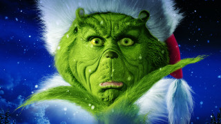 Green grin santa hat blue - a santa hat free wallpaper