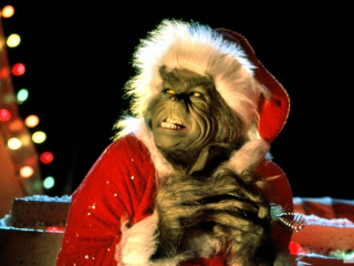 Man griner cat christmas costume - a dark sky free wallpaper