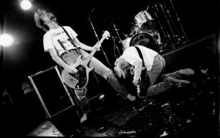 Two men guitars concert black - a concert free wallpaper