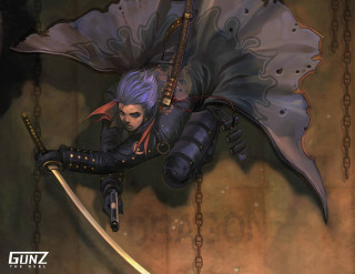Woman sword cape flying chains - a sword and a cape free wallpaper