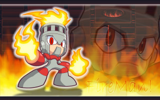 Cartoon fireman helmet fireball character - a fireball free wallpaper