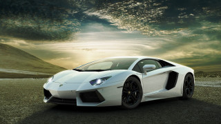 White sports car cloudy sky 18 - a road under a cloudy sky free wallpaper