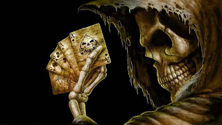 Skeleton cards skull gothic death - a skeleton holding free wallpaper