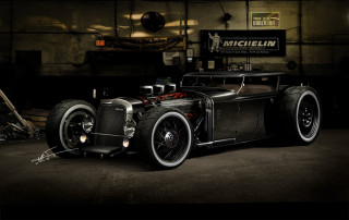 Car parked garage chain sign - dieselpunk free wallpaper