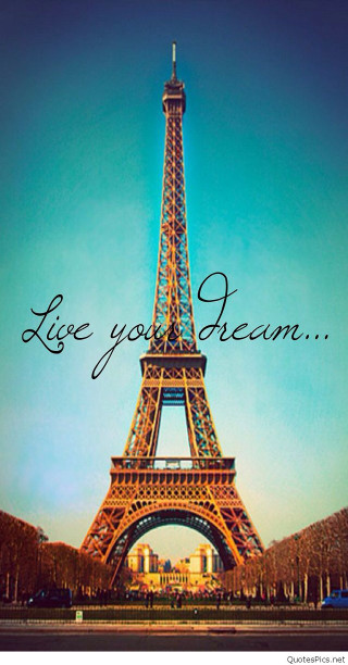 Eiffel tower quote dream art - barbizon school free wallpaper
