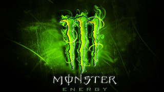 Green monster energy logo black 2 - a green glow free wallpaper