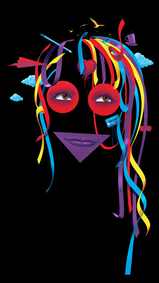 Woman long hair red eyes 4 - red eye free wallpaper