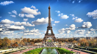 Eiffel tower paris landmark sunset - paris school free wallpaper