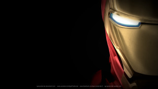 Ironman closeup dark light face - a red cape free wallpaper