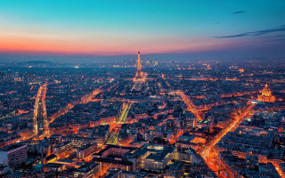 Cityscape tall tower night lights - tall tower free wallpaper