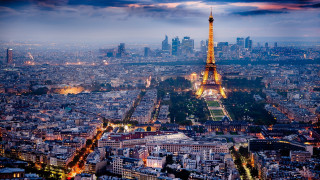 Cityscape tower night lights paris - paris school free wallpaper
