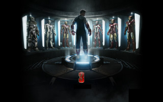 Man iron suits room standing - a number free wallpaper
