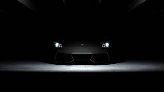 Black sports car dark room 19 - neoism free wallpaper