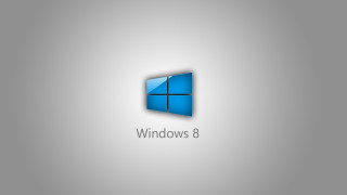 Windows 8 logo gray background 2 - a window 8 logo free wallpaper
