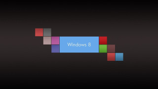 Colorful logo black background blue - bauhau free wallpaper