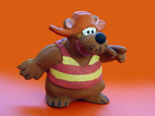 Toy bear hat striped shirt - clovis trouille free wallpaper